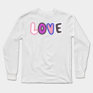 genderfluid love Long Sleeve T-Shirt